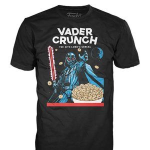 Vader Crunch Funko T-Shirt Disney Star Wars Sith Black Graphic Tee Size XL 16/18